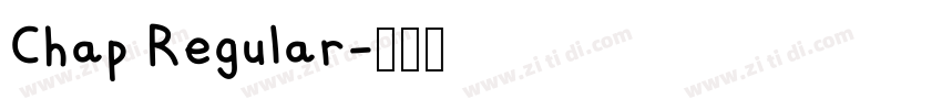 Chap Regular字体转换